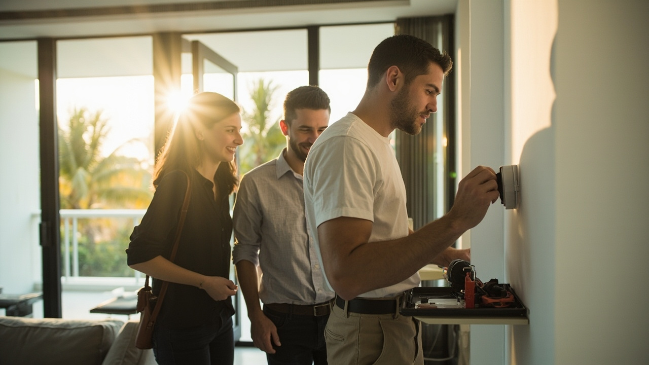 How Professional Smart Thermostat Installation Works in Miami Homes