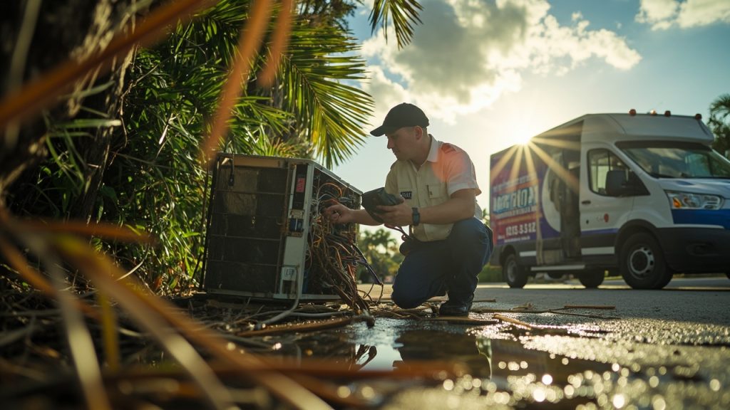 Storm Damage HVAC Repair in Miami FL 33131