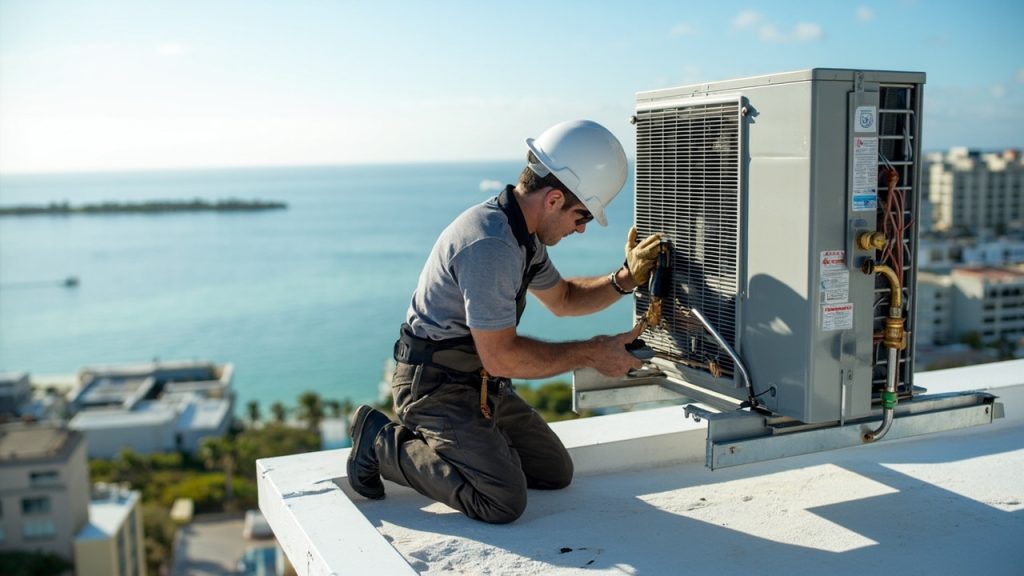 Central air upgrades for luxury waterfront apartme