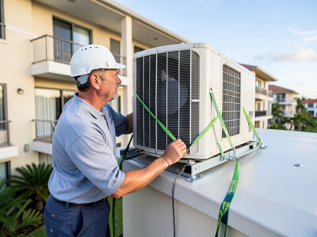 Is a rooftop AC unit actually better than a ground unit for your Bal Harbour property?